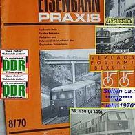 DDR * Reichsbahn * Eisenbahn Praxis * Heft 8-1970*