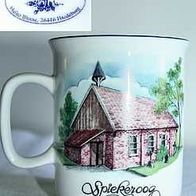 Spieckeroog Alte Inselkirche Porzellan Kaffeebecher