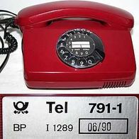 altes Wählscheiben Telefon BP Tel 791-1, I-1289