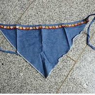 Sonnenschutz: Baby Kopftuch aus Jeansstoff