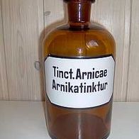 Alte Apotheker Flasche Arnika Tinktur Braun