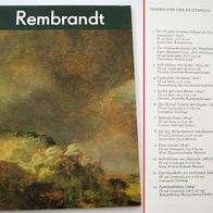 DDR Kunstmappe 1977 * Rembrandt Harmensz van Rijn * Farbige Gemäldewiedergaben
