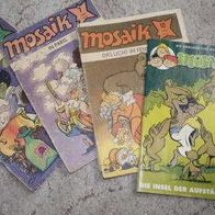 5 Mosaik-Hefte 6/1980, 7/1980, 10/1980, 11/1980, 9/1996