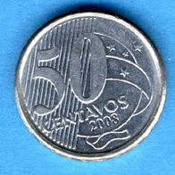 Brasilien 50 Centavos 2008