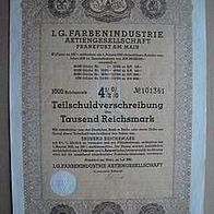 kein BARoV: I.G. Farben 4,5% TSV 1.000 RM 1939