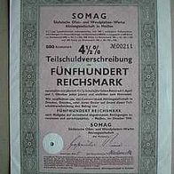 4,5% TSV der SOMAG Sächsische Ofen 500 RM 1943