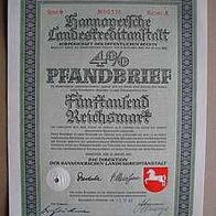 Pfandbrief d. Hannoverschen LandesKr.A. 5.000 RM 1943