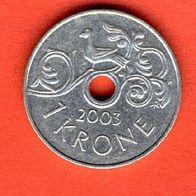 Norwegen 1 Krone 2003