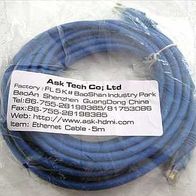 Ethernet Cable / Kabel CAT 5e Patch 5m blau * neu