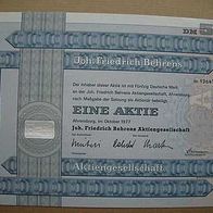 Aktie Joh. Friedrich Behrens AG Ahrensburg 50 DM 1977