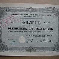 Aktie Dt. Eisenbahn-Betriebs-Ges. Hameln 300 DM 1952