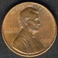 USA 1 Cent 1990 D