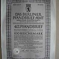 4,5% Das Berliner Pfandbrief-Amt Stadtschaft 100RM 1940