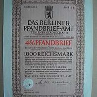 4% Das Berliner Pfandbrief-Amt Stadtschaft 1.000RM 1942