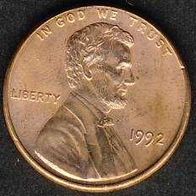 USA 1992 1 Cent