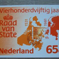 Niederlande MK Maximumkarte 1188 - Rad van State 1981