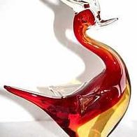 wunderschöner Phantasievogel aus altem Murano Glas