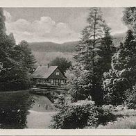 alte Ansichtskarte Wernigerode, Christianental 1953