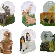 PIA INTERNATIONAL Schneekugel Mit Delfin - Glitzernde Dekokugel Mit Tier-Motiv