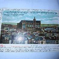 AK Metz v.d. Garnisonskirche aus gesehen gel 1902 Litho