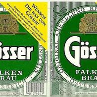ALT ! Bieretiketten für Gösser-Sonderaktionen : Steirerbrau Graz Österreich