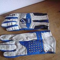 REUSCH Motorrrad Handschuhe blau weiß Gr 10
