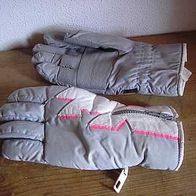 PROTOR ANZONI Ski Handschuhe Gr 9 grau pink weiß