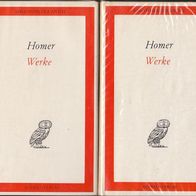 Dietrich Ebener - Homer Werke in 2 Bänden Bibliothek der Antike Aufbau Verlag 2 Büche