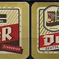 ALT ! DDR Bieretiketten Brauerei Dessau Sachsen-Anhalt