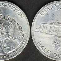 USA 1/2 Dollar 1982 D George Washington Silber