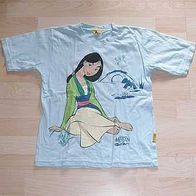 T-Shirt Disney Mulan hellblau Gr. 128/134