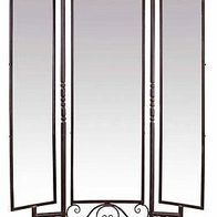 VINTAGE DESIGN METALL SPIEGEL ca.204x130cm EISEN STANDSPIEGEL ANTIK-braun MIRROR