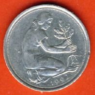 BRD 50 Pfennig 1992 J