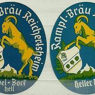 ALT ! Bieretiketten Rampl-Bräu † 1996 Reichertsheim Lkr. Mühldorf am Inn