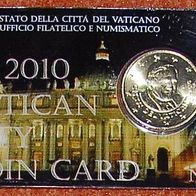 50 Cent Coin Card Vatikan 2010