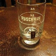 Wodka-Glas Puschkin 2cl/4cl Driburg - selten !