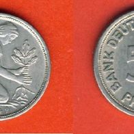 BRD 50 Pfennig 1949 D Bank Deutscher Länder Top