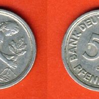 BRD 50 Pfennig 1949 G Bank Deutscher Länder Top