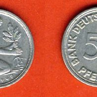 BRD 50 Pfennig 1949 J Bank Deutscher Länder Top