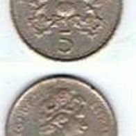 5 Pence Von 1975