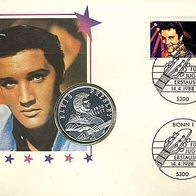 Elvis Presley Numisbrief mit Medaille