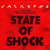 7"JACKSONS · State Of Shock (RAR 1984)