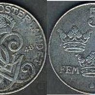 Schweden 5 Öre 1948