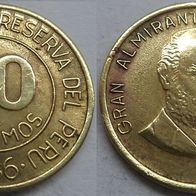 Peru 10 Centimos 1986 ## S11