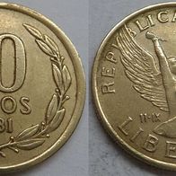 Chile 10 Pesos 1981 ## S6