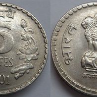 Indien 5 Rupees 2001 (Noida) ## Kof8