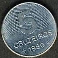 Brasilien 5 Cruzeiros 1980