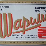 ältere Bieretikette, CSSR, Wapuw Export