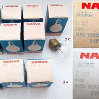 DDR * 10 original verpackte kleine Narva Glühbirnen mit großem Gewinde E27 * 7x 40 W