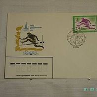 S - Ersttagsbrief "Olymp. Sommerspiele Moskau 1980"